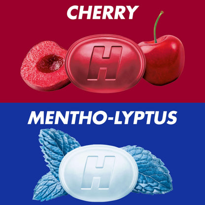 HALLS menthol cough suppressant drops close up view of individual wrapped pieces