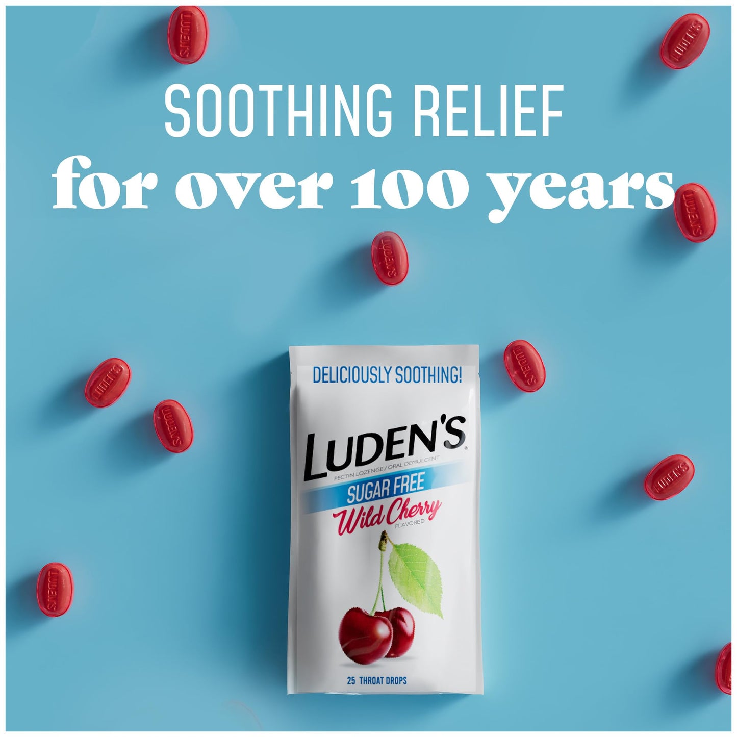 Luden's oral demulcent throat drops for everyday minor throat irritation and dry mouth.