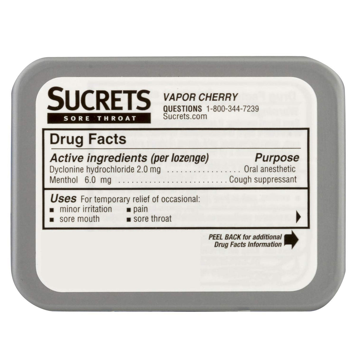 Sucrets fast acting cherry vapor sore throat lozenges full retail multi pack set display