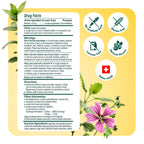 Ricola herbal sore throat relief drops displayed clearly for consumer label transparency.