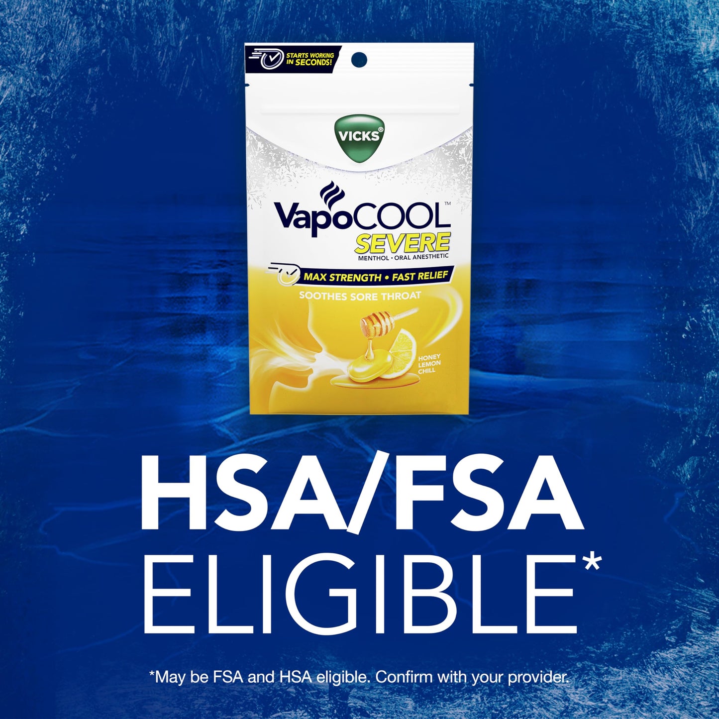 Vicks VapoCool severe formula packaging showcasing active menthol benefits