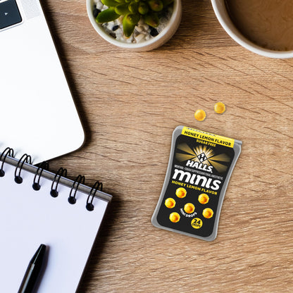 Halls Minis sugar free drops for sore throat relief