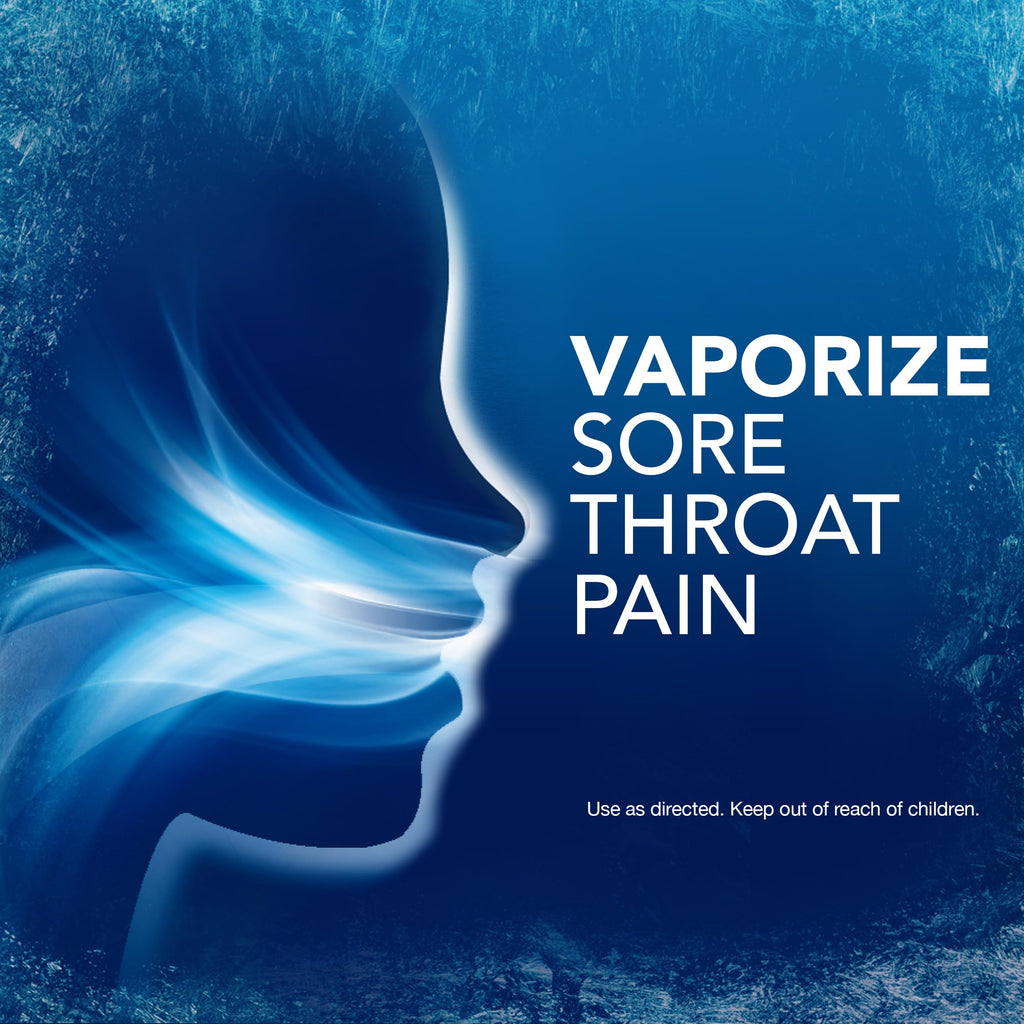 Vicks VapoCool Winterfrost flavor sore throat lozenges multi pack layout.