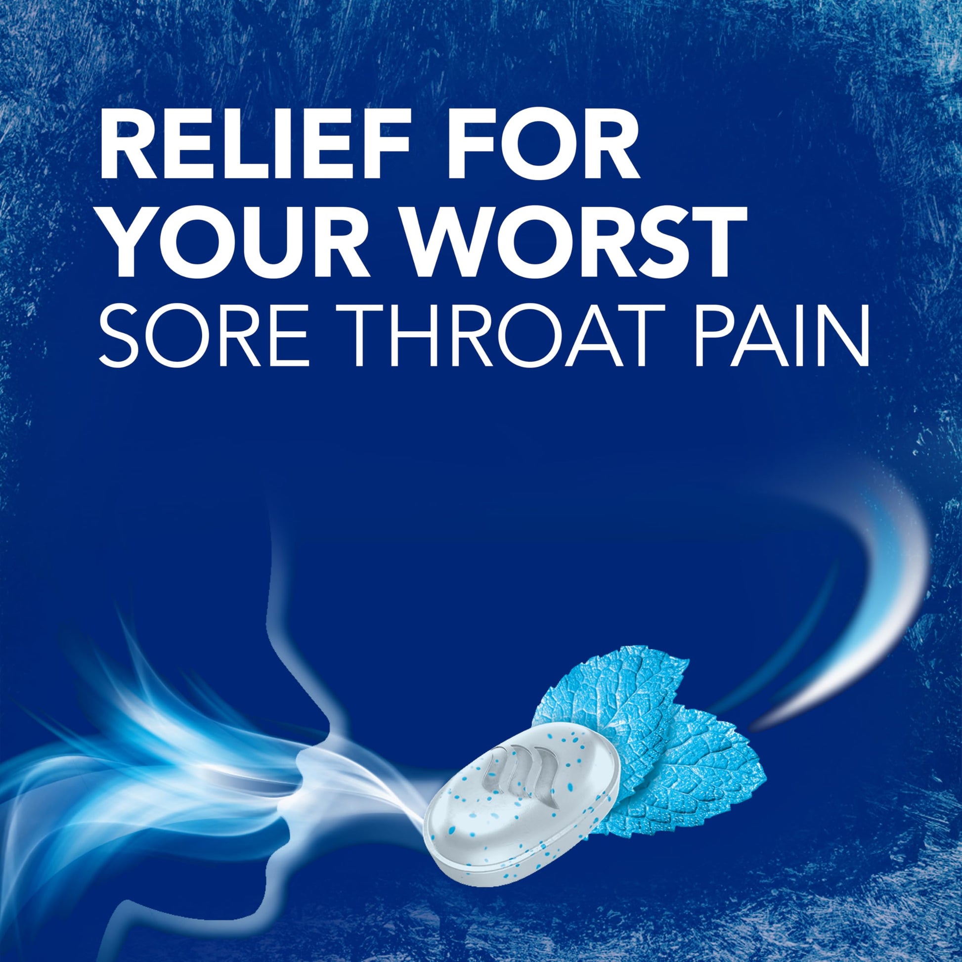 Vicks VapoCool Severe lozenge packaging highlighting fast acting oral anesthetic benefits.