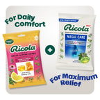 Ricola MAX cough drops showing the resealable packaging mechanism for maintaining product freshness.
