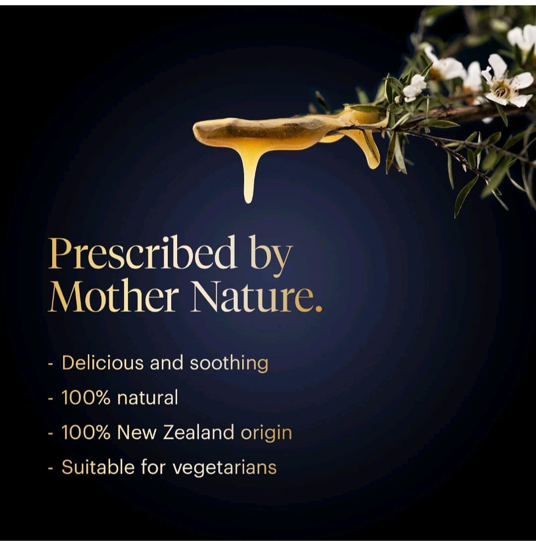 Individually wrapped natural lemon and ginger flavored honey drops displayed outside the packaging