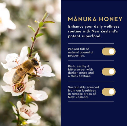 Manuka Health honey drops alongside real ginger root and fresh lemon slices showcasing natural ingredients