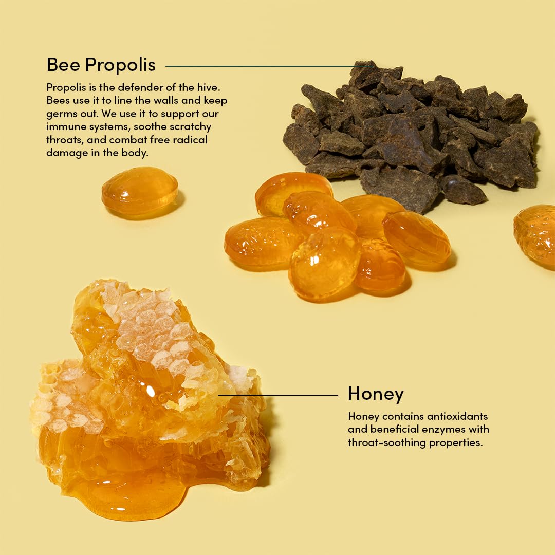 Authentic Beekeeper's Naturals honey drops for throat health