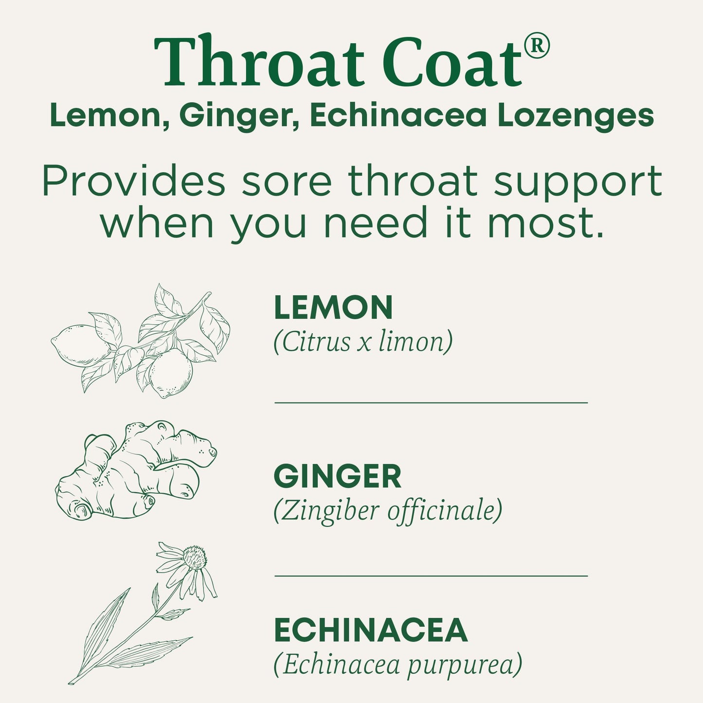 Traditional Medicinals oral demulcent throat drops for sore throat relief close up packaging