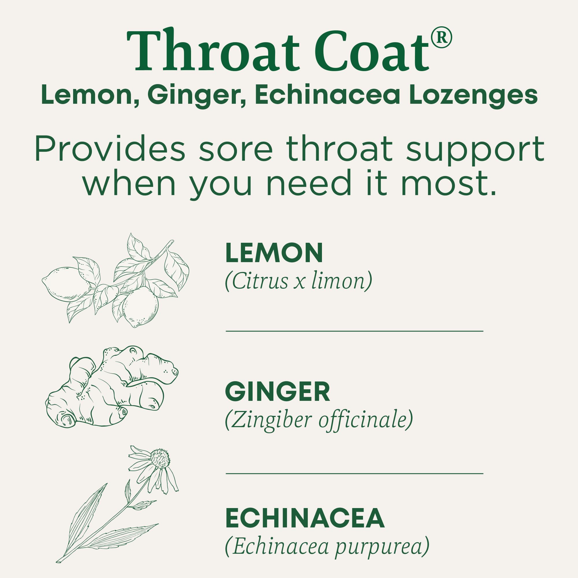 Traditional Medicinals oral demulcent throat drops for sore throat relief close up packaging