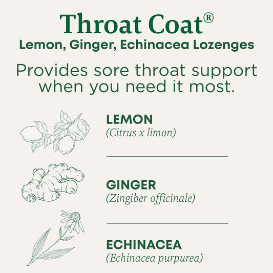 Traditional Medicinals oral demulcent throat drops for sore throat relief close up packaging