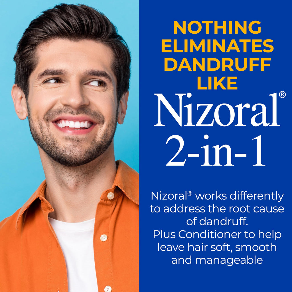 Nizoral anti-dandruff shampoo bottle size 14 fluid ounces