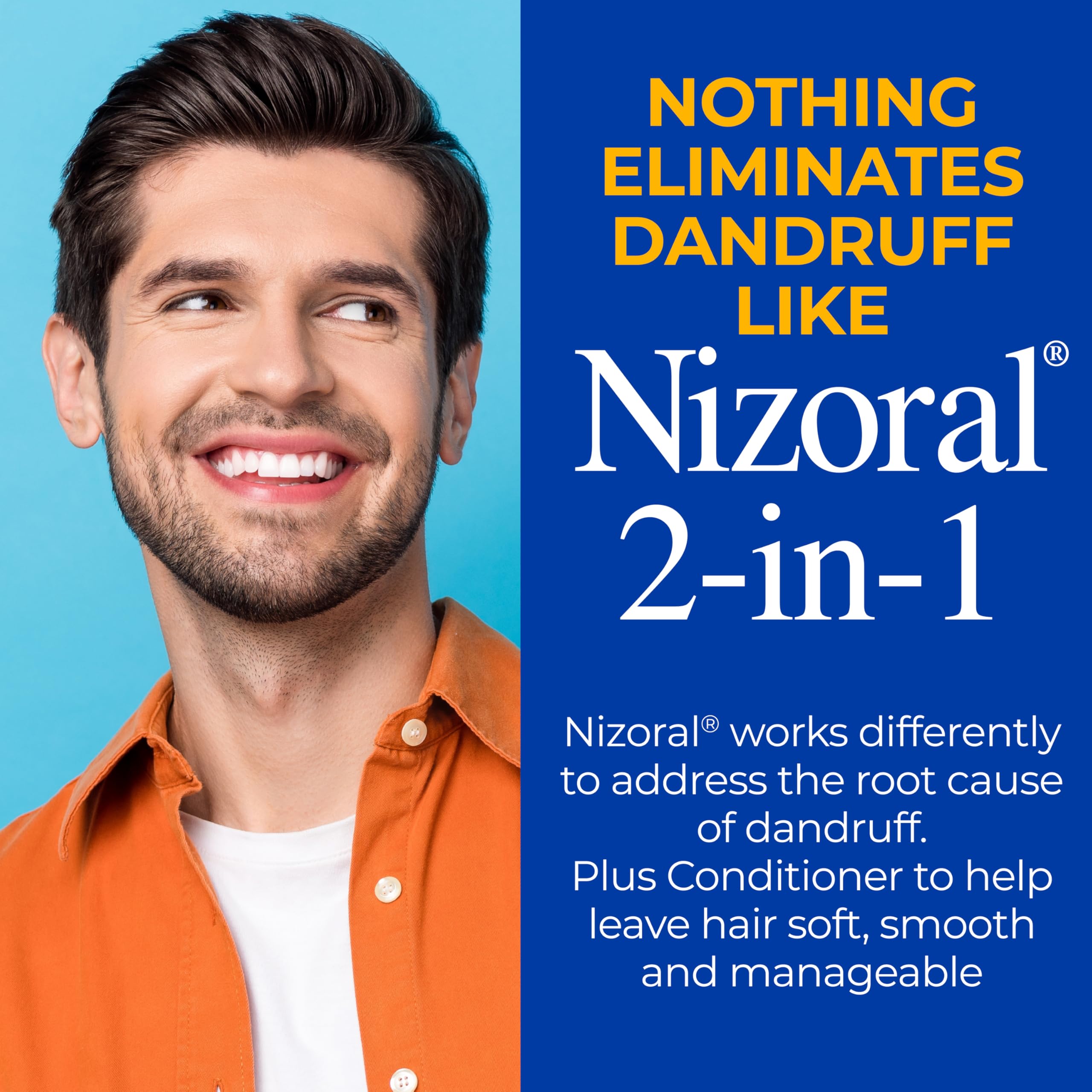 Nizoral anti-dandruff shampoo bottle size 14 fluid ounces