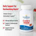 Nordic Naturals CoQ10 Gummies strawberry flavor dietary supplement jar