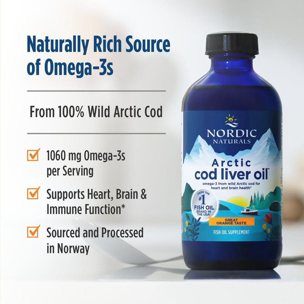 Authentic USA imported Nordic Naturals cod liver oil supplement with EPA and DHA