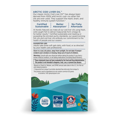 Nordic Naturals dietary supplement packaging showcasing its award winning clean formula credentials