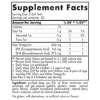 Nordic Naturals Childrens DHA Xtra supplement facts label
