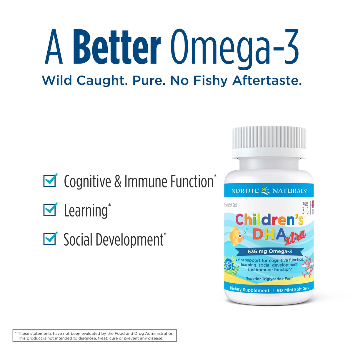 Nordic Naturals children omega 3 softgels in spoon