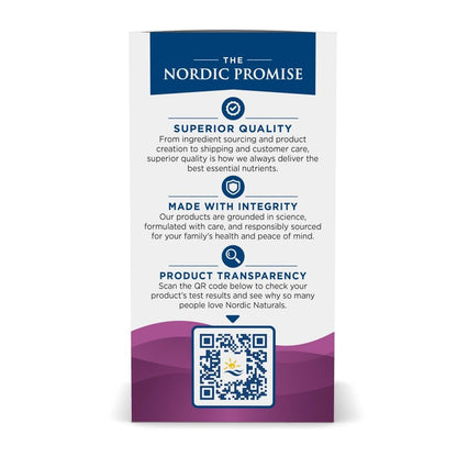 Nordic Naturals fish free prenatal DHA dietary supplement package back