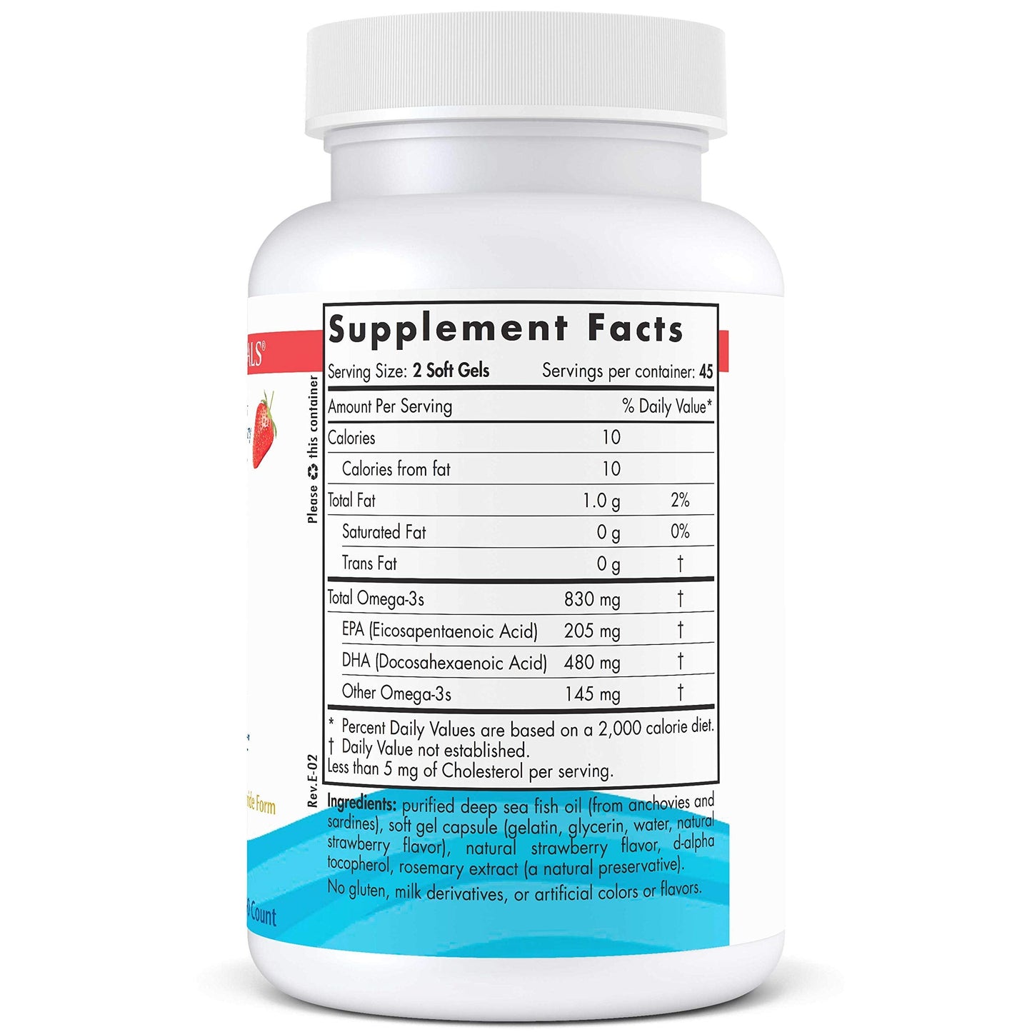Authentic USA imported Nordic Naturals DHA ninety count container nutritional facts
