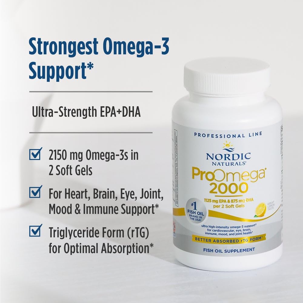 Close-up view of the professional line triglyceride soft gels in natural lemon flavor
