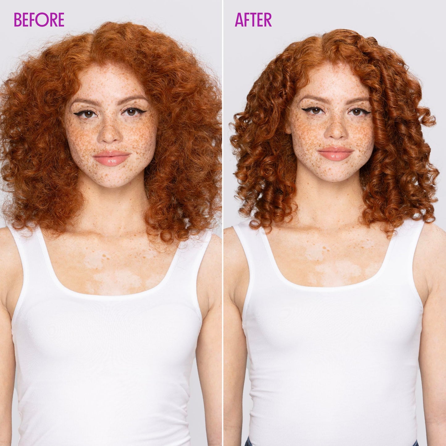 Not Your Mother's Curl Talk Defining Cream purple and white tube highlighting curl definition.