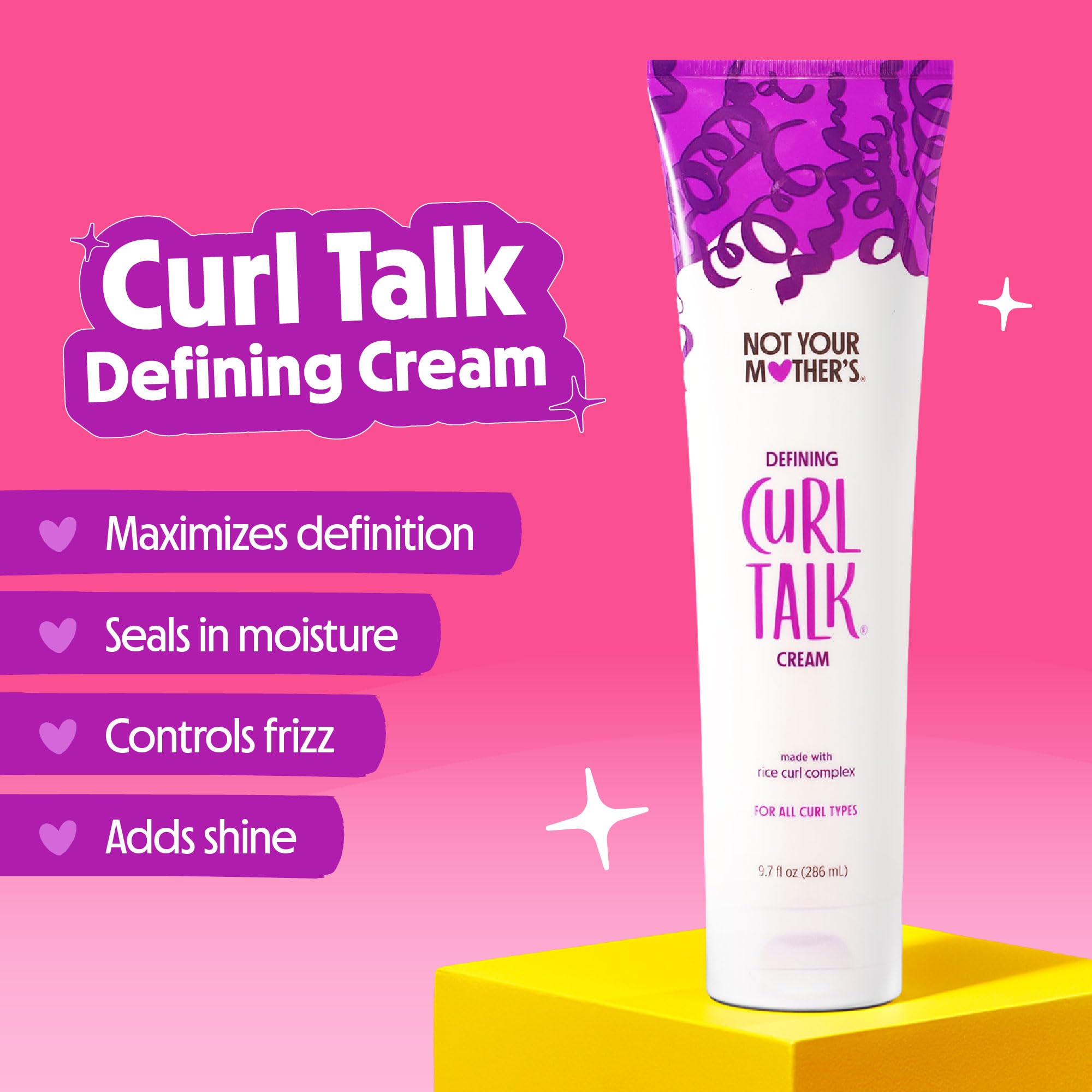 Imported USA curly hair products featuring defining cream for hydration and frizz control
