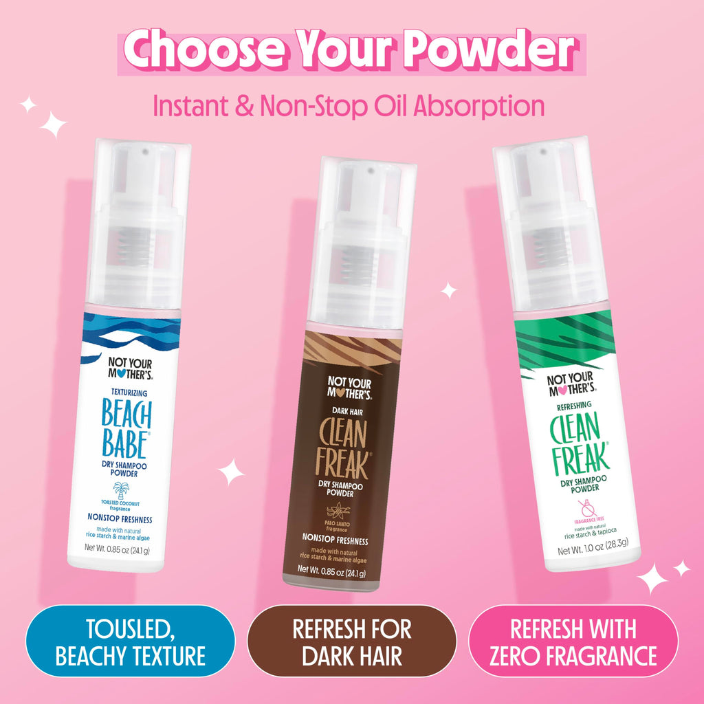 Professional hair styled with Clean Freak dry shampoo powder