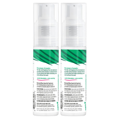 Clean Freak Unscented Dry Shampoo Powder texture display
