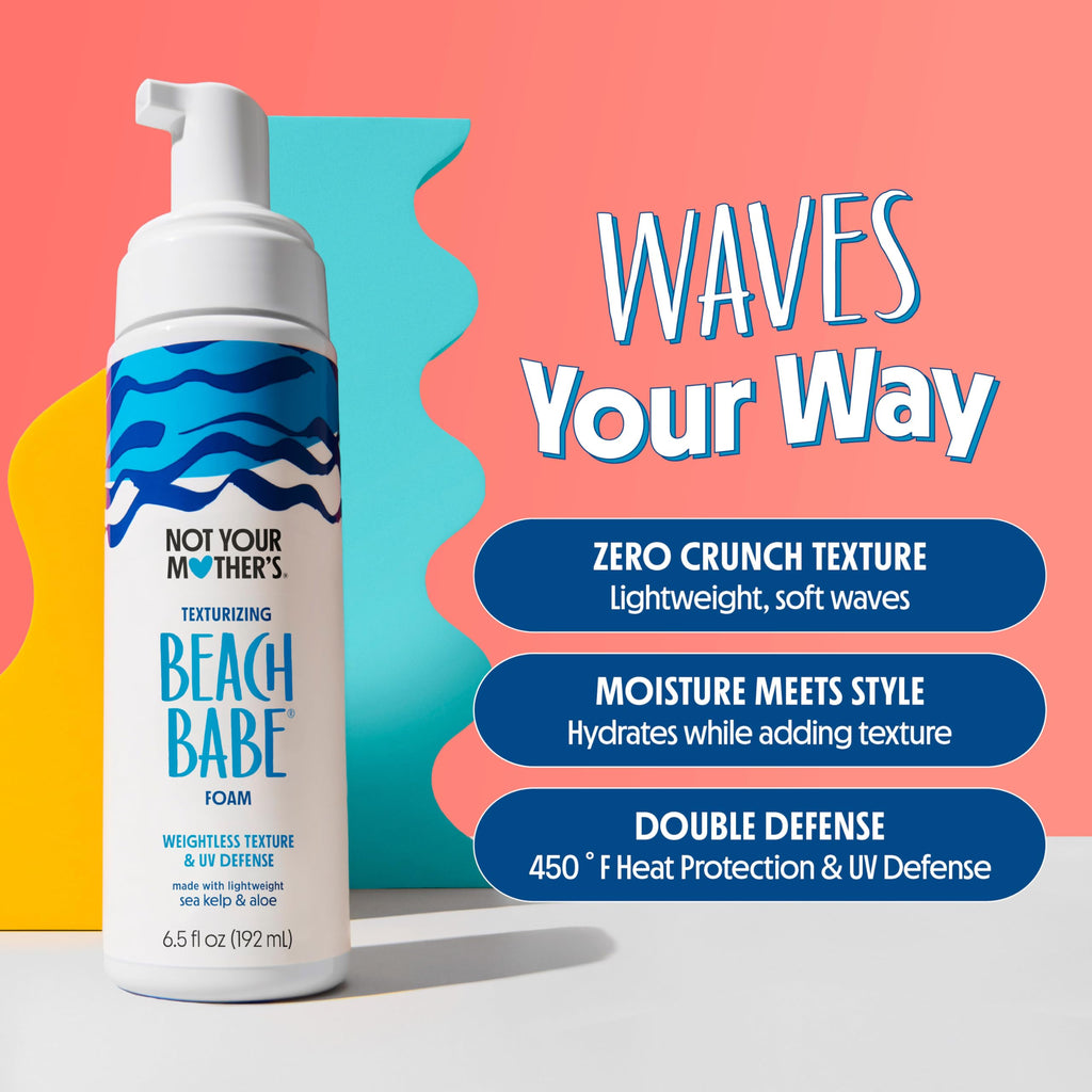 Authentic USA imported crunch free wave styling foam twin pack bottle display