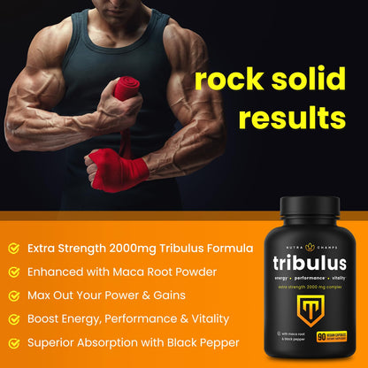 NutraChamps Tribulus Terrestris extra strength supplement packaging
