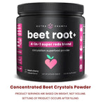 NutraChamps Beet Root Powder nutritional information label
