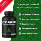 NutraChamps Pycnogenol circulation complex bottle side angle display
