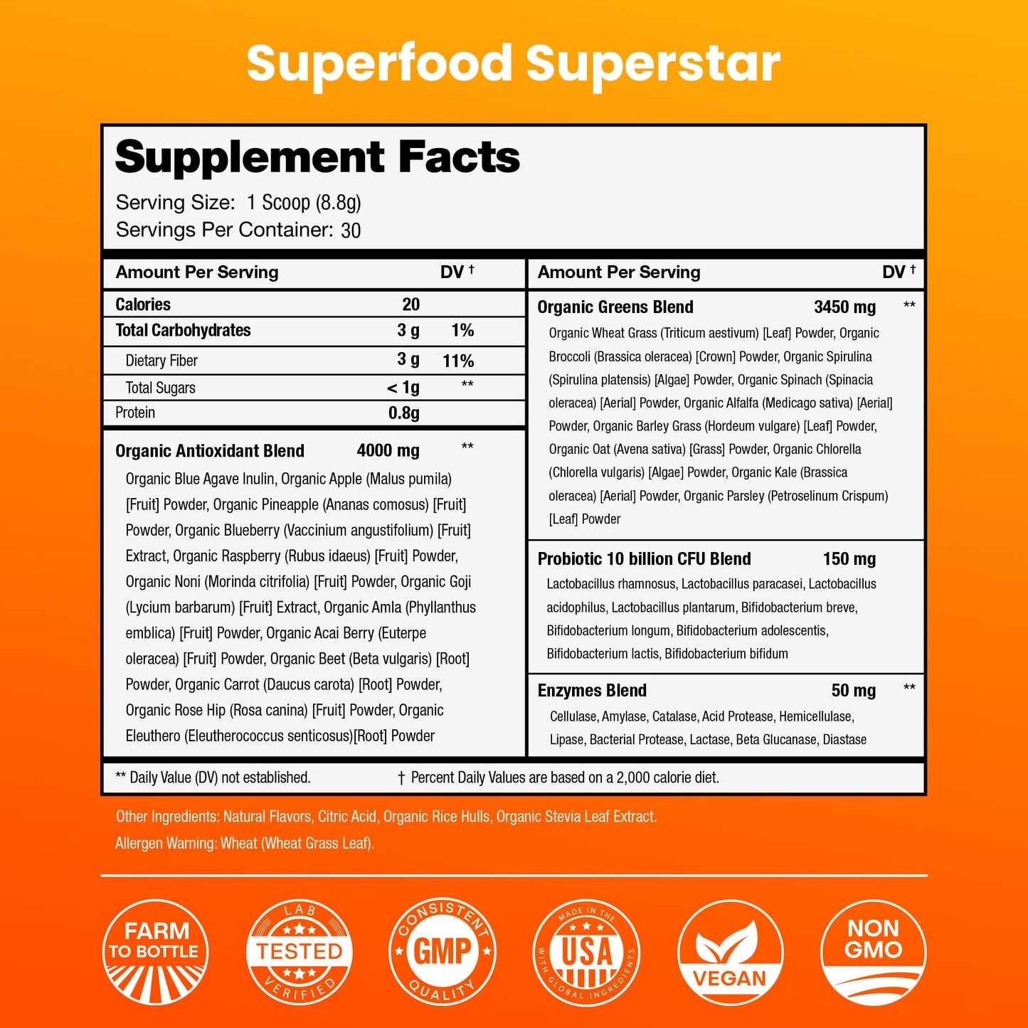 NutraChamps Super Greens powder texture close up