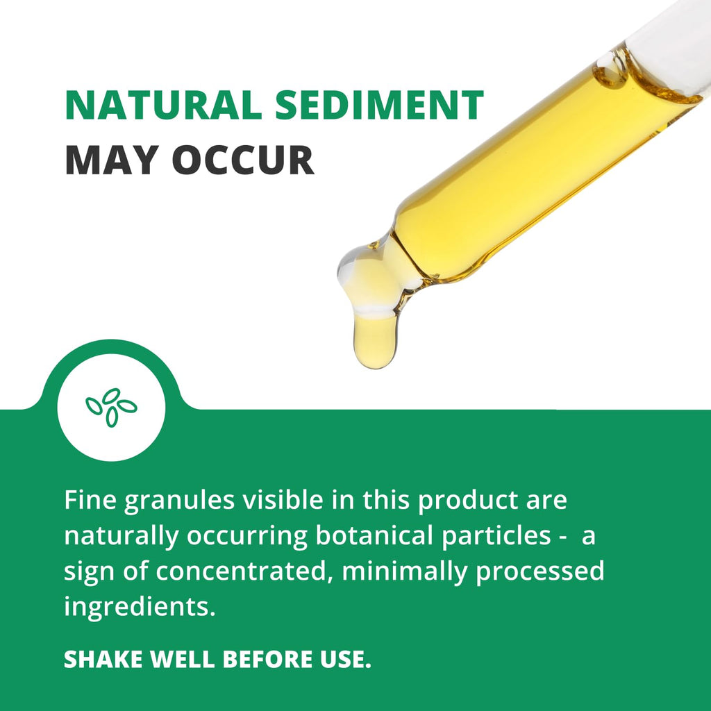 NutraMedix Noni herbal drops container placed upright demonstrating secure tamper evident seal.