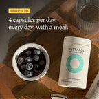Nutrafol hair wellness supplement lifestyle and product arrangement