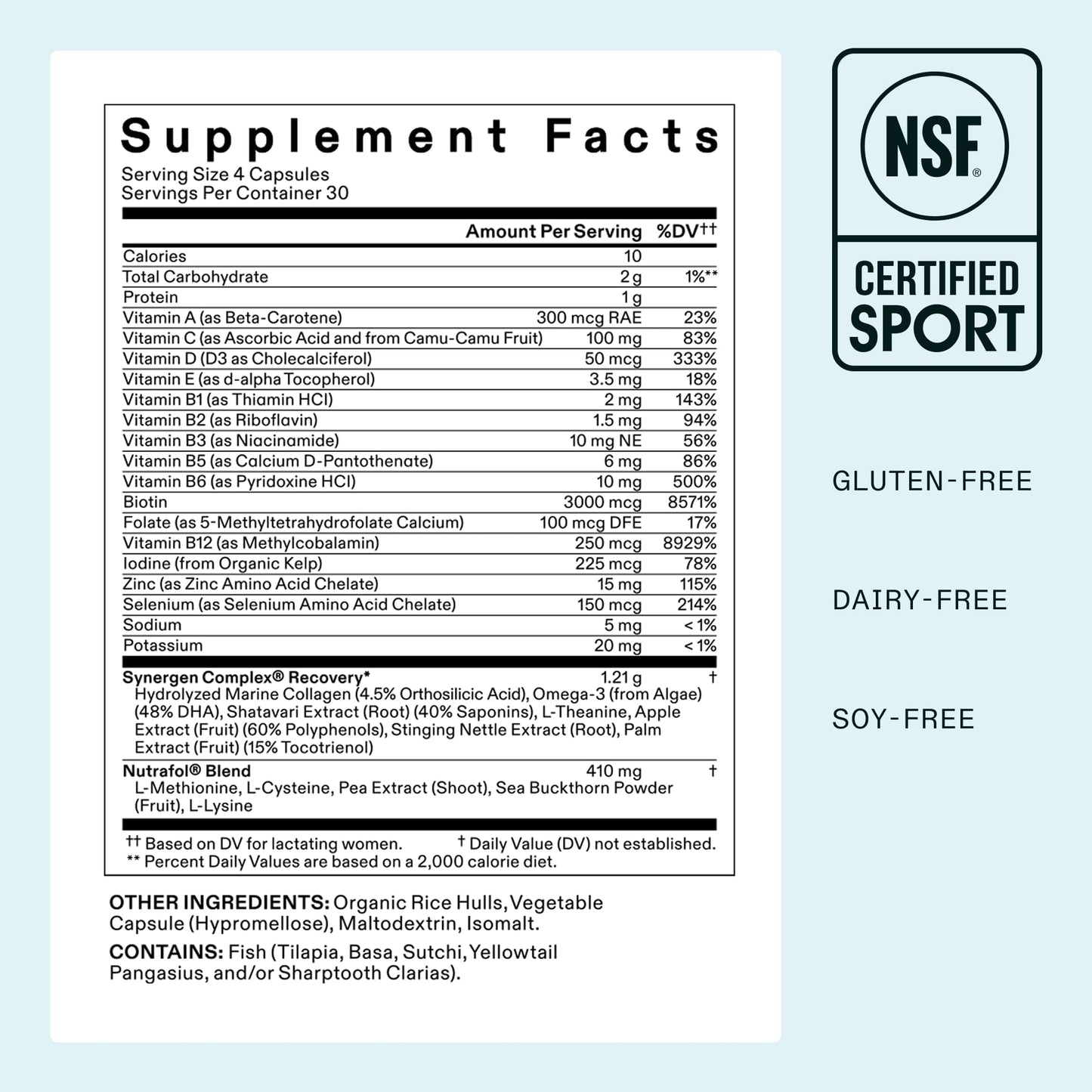 Nutrafol Postpartum 30 day supply bottle for postpartum hair recovery and density