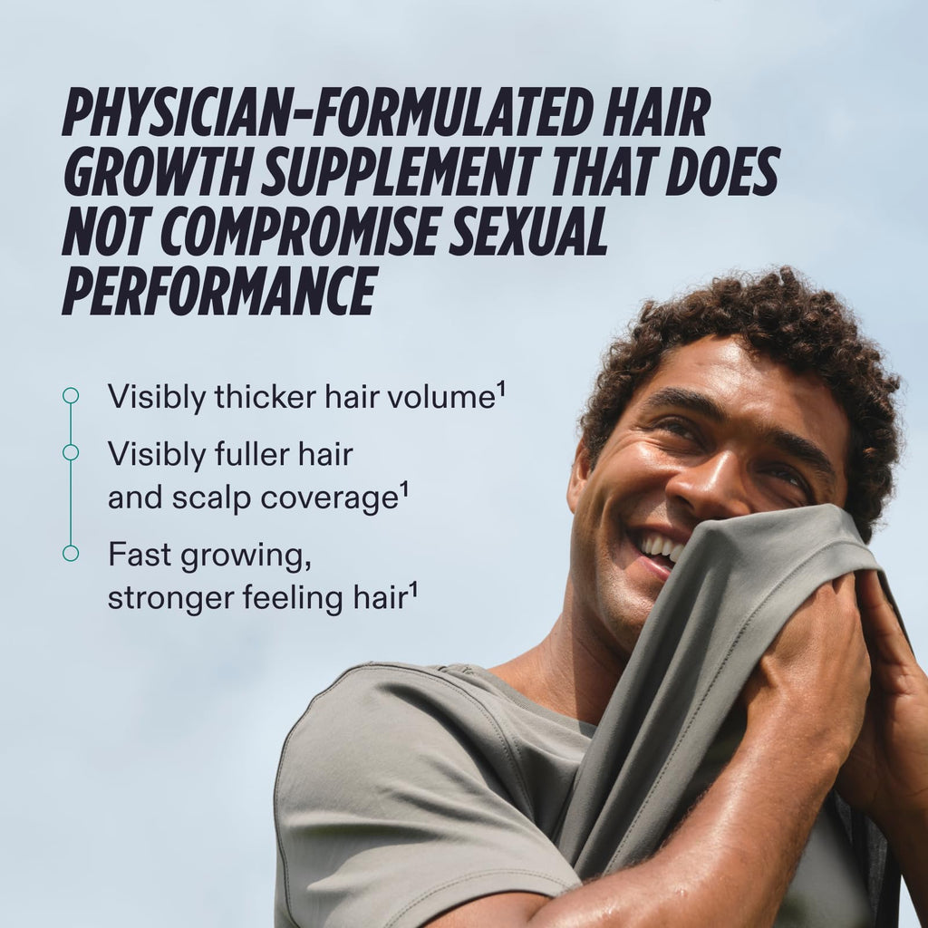 Nutrafol Men hair supplement box and bottle packaging