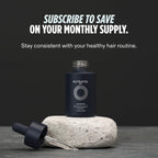Nutrafol men hair serum side profile bottle shot