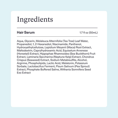 Nutrafol vegan hair serum clean ingredients and fluid ounce measurements