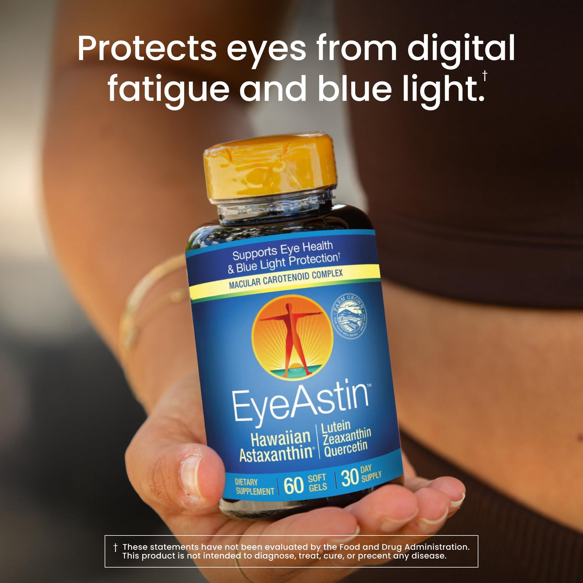 Nutrex Hawaii EyeAstin dietary supplement softgels close up