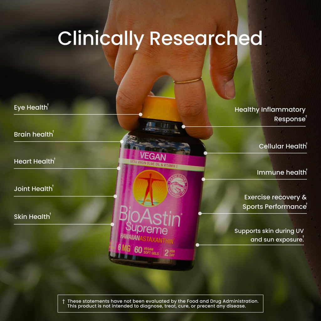 Nutrex Hawaii BioAstin Supreme vegan softgels macro view