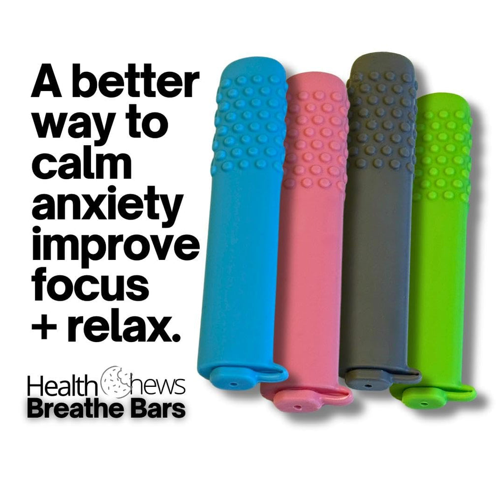 Health Chews smokeless breath stick close-up highlighting the durable FDA food-grade silicone construction.