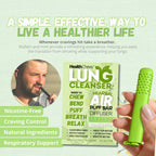 Infographic display of the Chewable Breather lung cleanse pen detailing the six hundred puffs capacity mechanism.