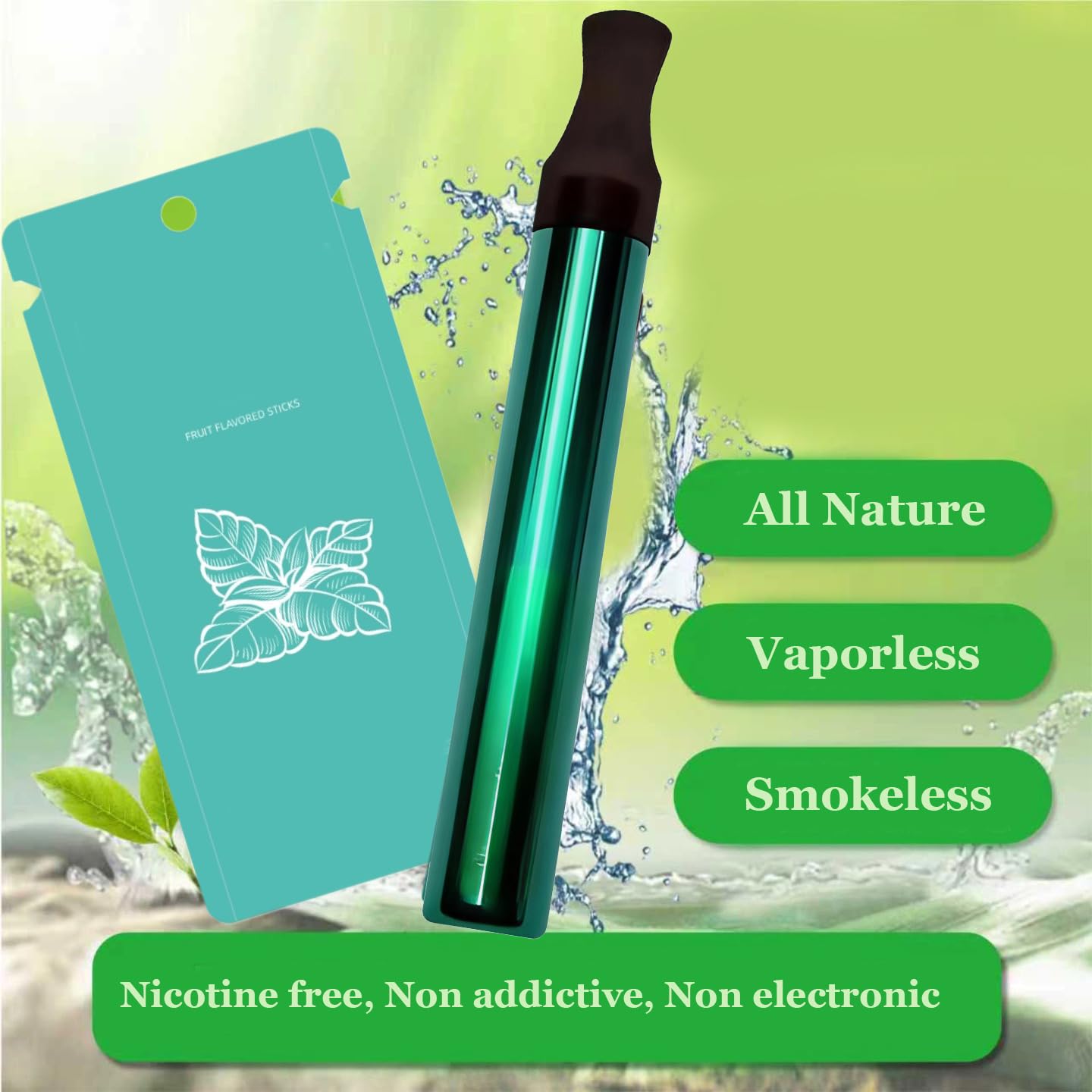 OFAK non electric mint air inhaler with neck lanyard for oral fixation relief