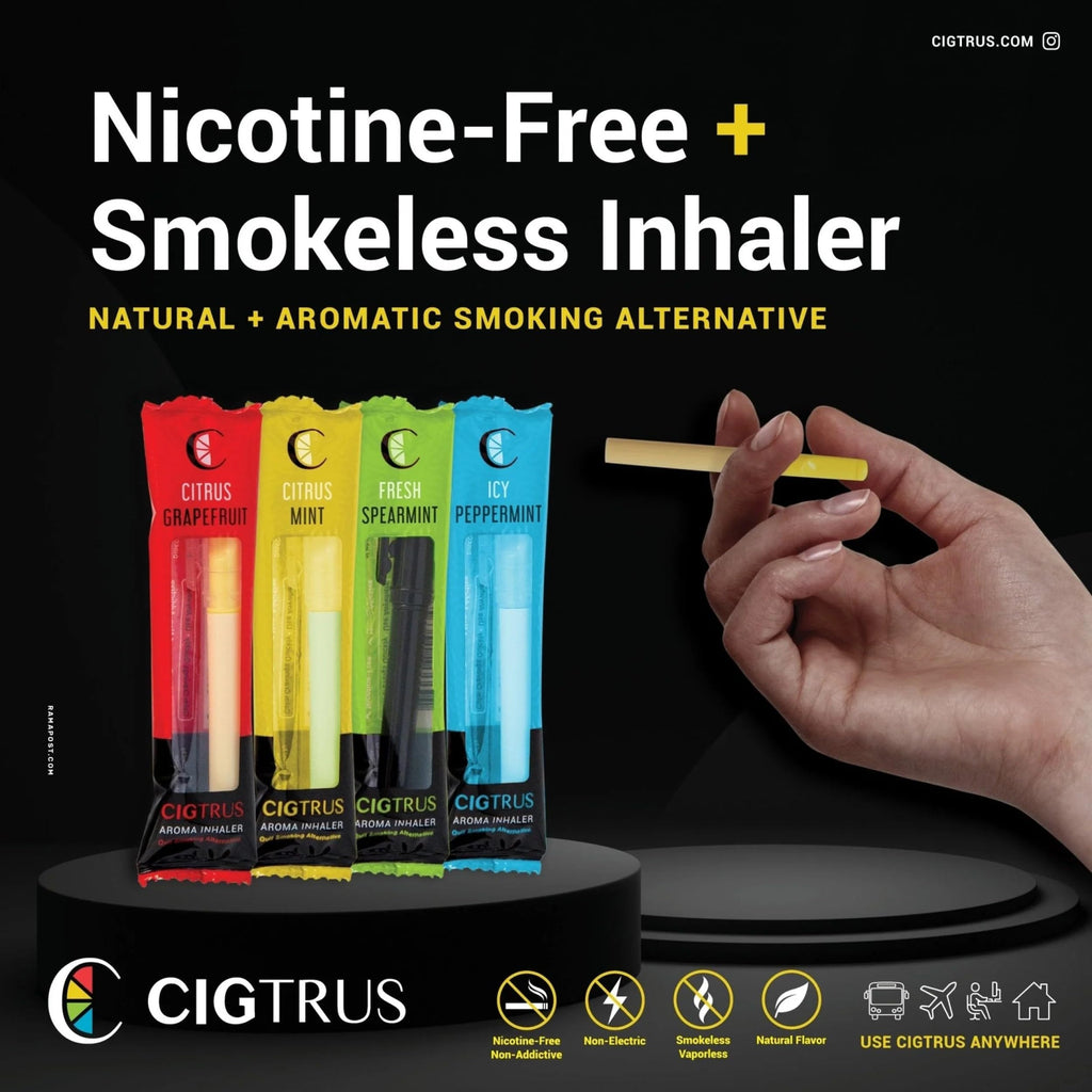 Nicotine free non electric smoking alternative device by Cigtrus