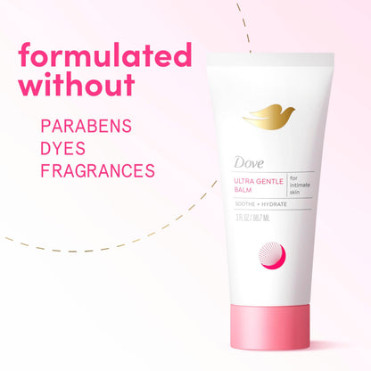 Fragrance free external vulva moisturizer tube standing upright