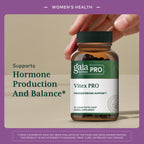 Gaia Herbs Pro Vitex Pro bottle showing liquid phyto-capsules detail