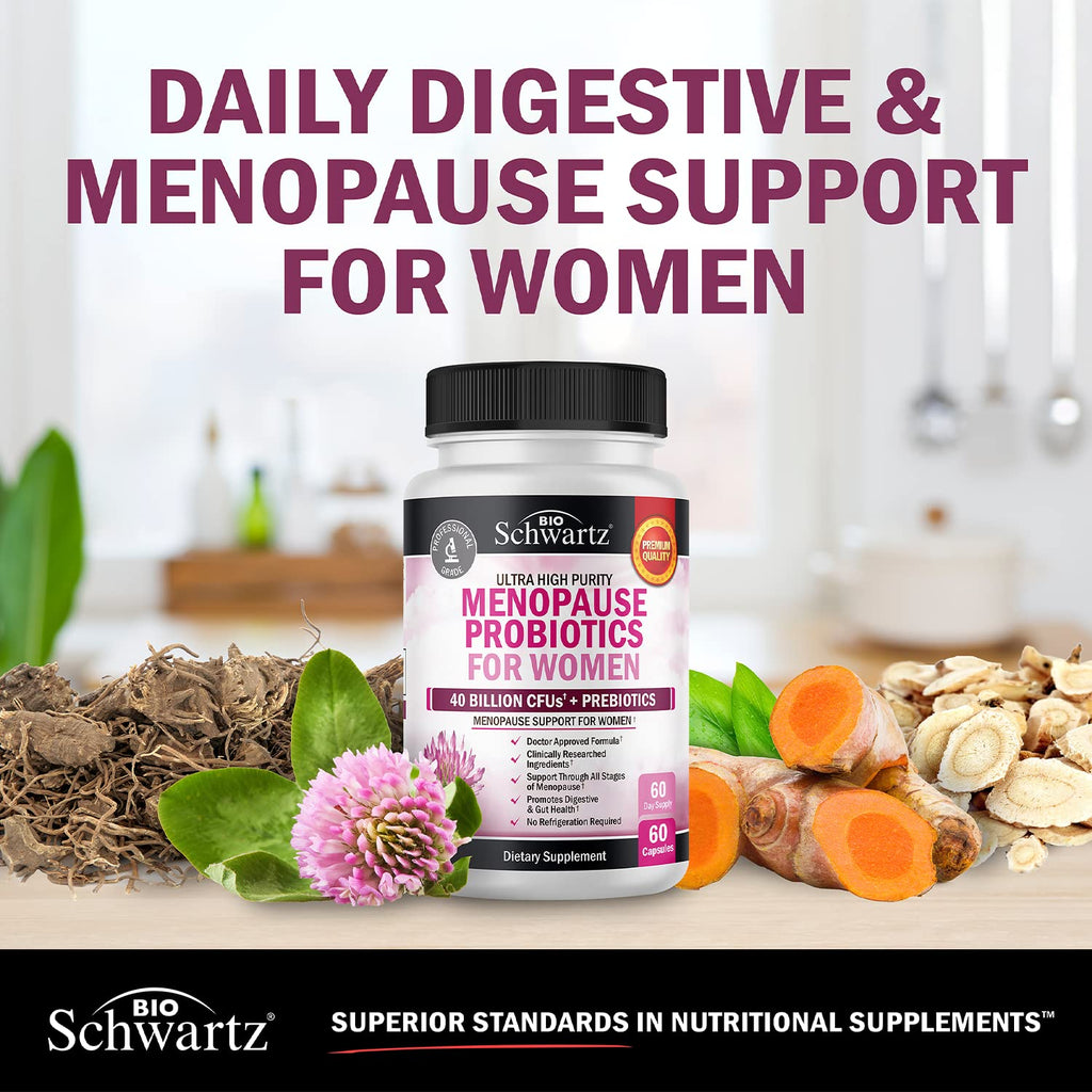 BioSchwartz supplement box showing prebiotic ingredients