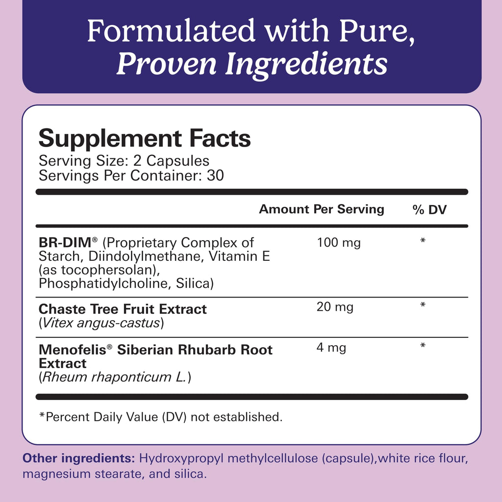 Santo Remedio hormonal support capsules label details and key ingredients